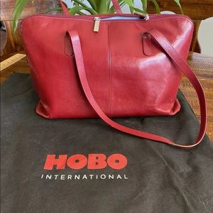 Hobo leather tote with dust bag